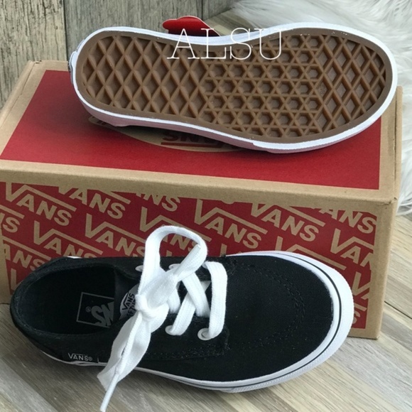 NWT VANS Brigata Black white Kid’s AUTHENTIC - Picture 2 of 8